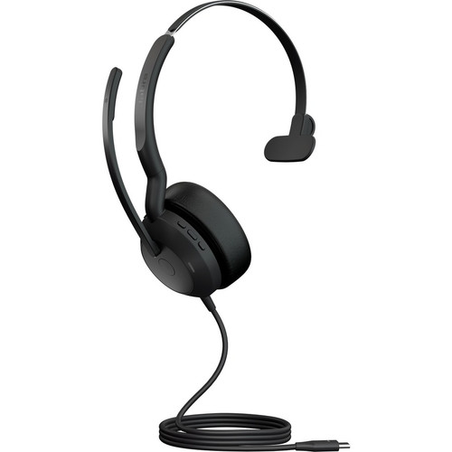 Jabra Evolve2 50 Headset - Mono - USB Type C - Wired/Wireless - Bluetooth - 98.4 ft - 20 Hz - 20 kHz - On-ear - Monaural - Supra-aural (Fleet Network)