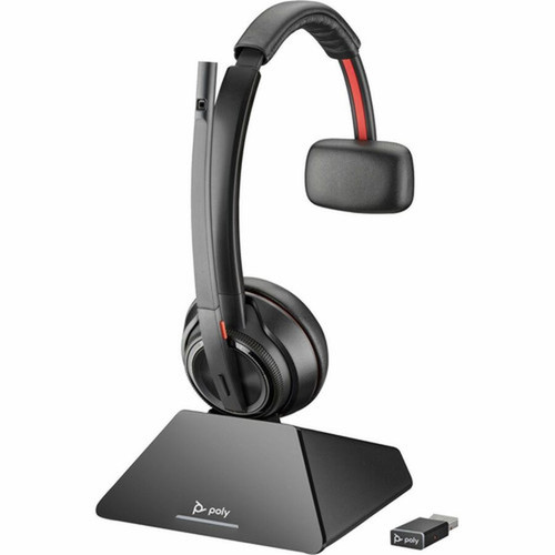 HP Savi 8210 UC DECT 1920-1930 MHz USB-A Headset - Mono - Wireless - BluetoothDECT - 5906 ft - 20 Hz - 20 kHz - On-ear - Monaural - 77T29AAABA