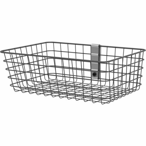 Ergotron SV Wire Basket Large Dark Grey - Large - 227 kg Weight Capacity x 17 Width x 128 Depth x 6 Height - Dark Gray 98-135-282