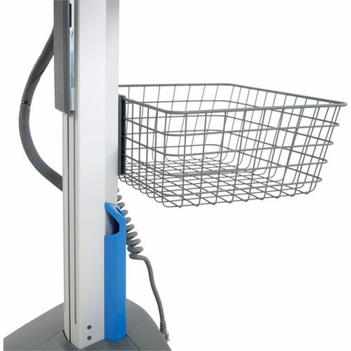Ergotron SV Wire Basket Large Dark Grey - Large - 227 kg Weight Capacity x 17 Width x 128 Depth x 6 Height - Dark Gray 98-135-282