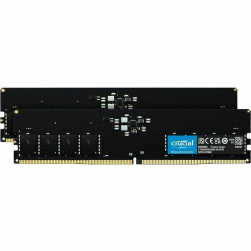 Crucial 16GB 2 x 8GB DDR5 SDRAM Memory Kit - For Desktop PC Computer - 16 GB 2 x 8GB - DDR5-5600PC5-44800 DDR5 SDRAM - 5600 MHz CT2K8G56C46U5