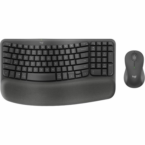 Logitech Wave Keys MK670 Keyboard & Mouse - USB Wireless Bluetooth Keyboard - English (US) - USB Wireless Bluetooth Mouse - Optical - (Fleet Network)
