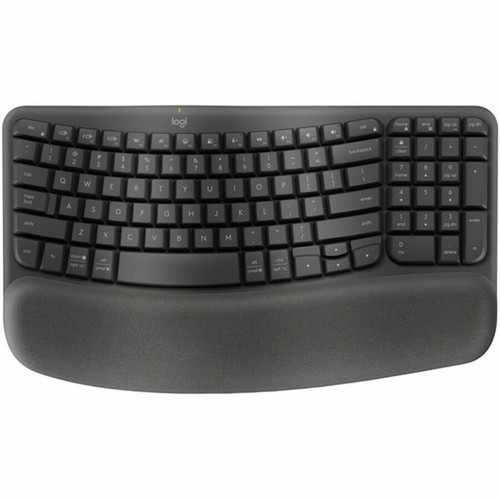 Logitech Wave Keys Keyboard - Wireless Connectivity - Bluetooth - 3281 ft 10000 mm - USB Interface - ChromeOS Windows 10 Windows 920-011898
