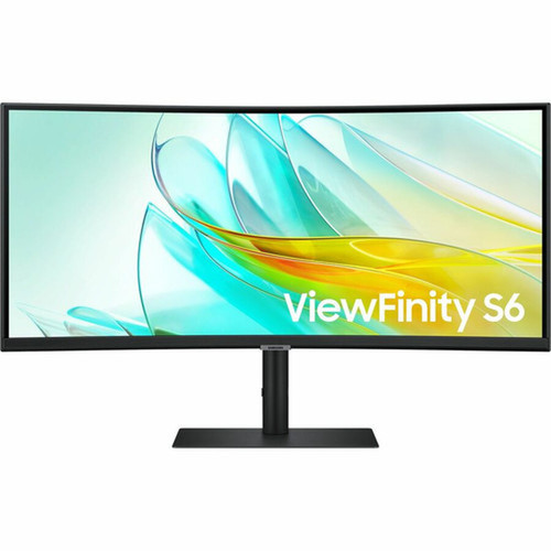 Samsung ViewFinity S6 S34C654UAN 34 Class UW-QHD Curved Screen LCD Monitor - 219 - Black - 34 Viewable - Vertical Alignment VA - LS34C654UANXGO