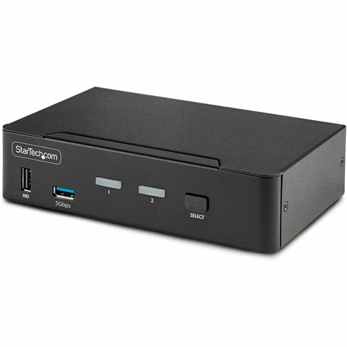 StarTech.com 2-Port DisplayPort 1.4 KVM Switch, 8K 60Hz / 4K 144Hz, 2x USB 3.0 Ports, 4x USB 2.0 Ports, Hotkey Switching, TAA - 2-Port (Fleet Network)