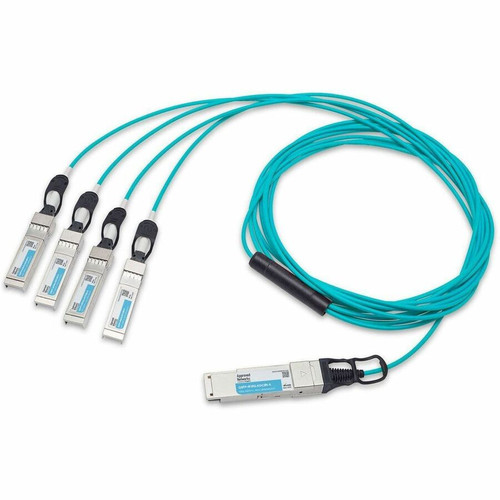 Approved Networks 40G QSFP+ AOC Cable (QSFP+ to 4 x SFP+) Breakout - 9.8 ft Fiber Optic Network Cable for Network Device - First End: (Fleet Network)