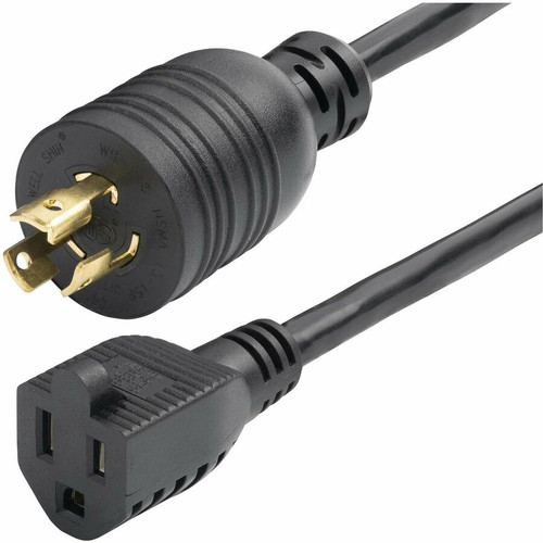 StarTech.com 1ft (30cm) Heavy Duty Power Cord, Twist-Lock NEMA L5-15P to NEMA 5-15R, 15A 125V, 14AWG, UL Listed Components - 1ft heavy (Fleet Network)