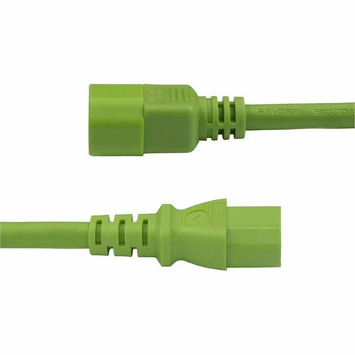 StarTechcom 6ft 18m Heavy Duty PDU Power Cord IEC 60320 C14 to C15 15A 250V 14AWG Green Power Cable UL Listed Components - to 8915-4606-POWER-CORD