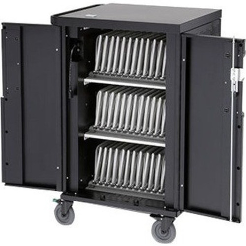 Bretford CoreX Cart - 3 Shelf - 4 Casters - Steel - 295 Width x 26 Depth x 445 Height - Black - For 45 Devices TCOREX45