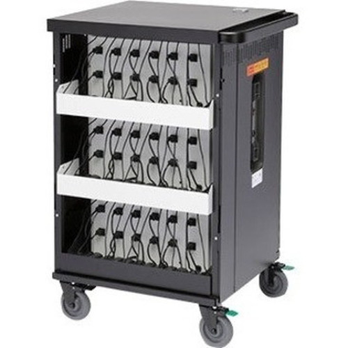 Bretford CoreX Cart - 3 Shelf - 4 Casters - Steel - 295 Width x 26 Depth x 445 Height - Black - For 45 Devices TCOREX45