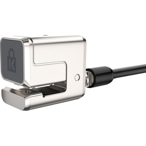 Kensington Keyed Cable Lock Surface Pro - Keyed Lock - Black Silver - Carbon Steel Plastic - 59 ft - For Notebook K68134WW