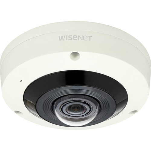 Wisenet XNF-8010RVM 6 Megapixel IndoorOutdoor Network Camera - Color - Fisheye - Ivory - 4921 ft 15 m Infrared Night Vision - - x XNF-8010RVM