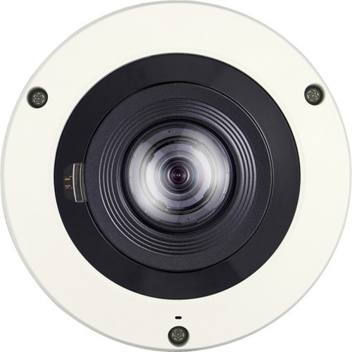 Wisenet XNF-8010RVM 6 Megapixel IndoorOutdoor Network Camera - Color - Fisheye - Ivory - 4921 ft 15 m Infrared Night Vision - - x XNF-8010RVM