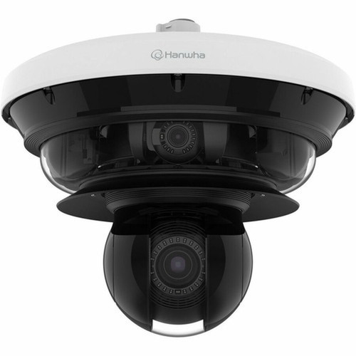 Wisenet PNM-C34404RQPZ 34 Megapixel Outdoor 4K Network Camera - Color - Dome - White - 65617 ft 200 m Infrared Night Vision - MJPEG PNM-C34404RQPZ