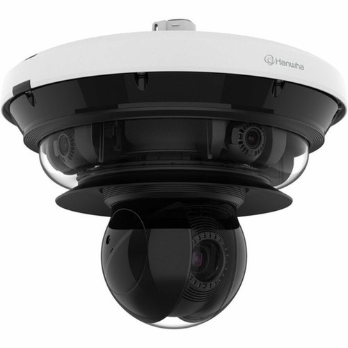 Wisenet PNM-C34404RQPZ 34 Megapixel Outdoor 4K Network Camera - Color - Dome - White - 65617 ft 200 m Infrared Night Vision - MJPEG PNM-C34404RQPZ