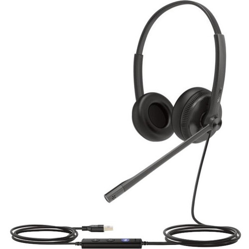 Yealink USB Wired Headset - Stereo - USB - Wired - 32 Ohm - 20 Hz - 20 kHz - Over-the-head - Binaural - Uni-directional, Electret - - (Fleet Network)