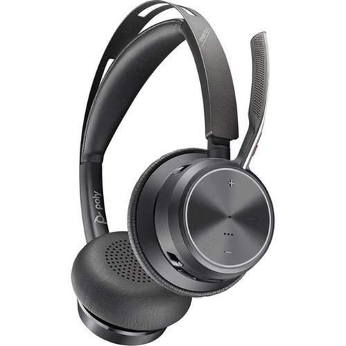 Poly Voyager Focus 2 USB-A Headset With Charging Stand - Stereo - USB Type A - WiredWireless - Bluetooth - 2986 ft - 20 Hz - 20 kHz 77Y86AA