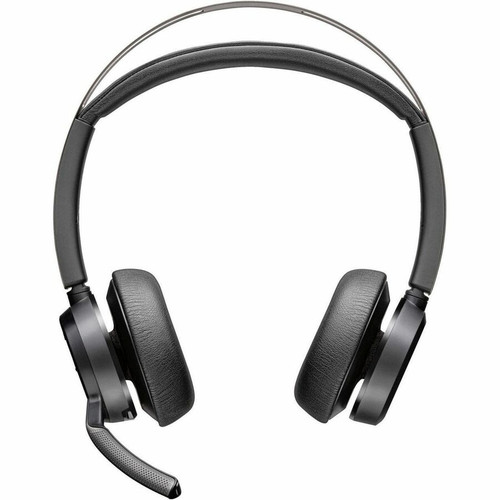 Poly Voyager Focus 2 Headset - Stereo - Wireless - Bluetooth - 164 ft - 20 Hz - 20 kHz - On-ear - Binaural - Ear-cup - MEMS Electret - (Fleet Network)