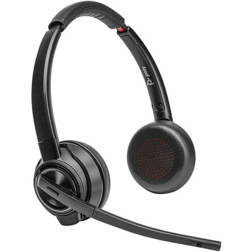 Poly Savi 8400 Office 8420 Headset - Stereo - Wireless - BluetoothDECT - 5906 ft - 20 Hz - 20 kHz - On-ear Over-the-head - Binaural 8L7F2AAABA