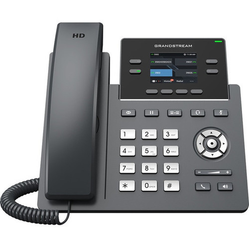 Grandstream GRP2612G IP Phone - Corded - Corded - Wall Mountable Desktop - 4 x Total Line - VoIP - 2 x Network RJ-45 - PoE Ports GRP2612G
