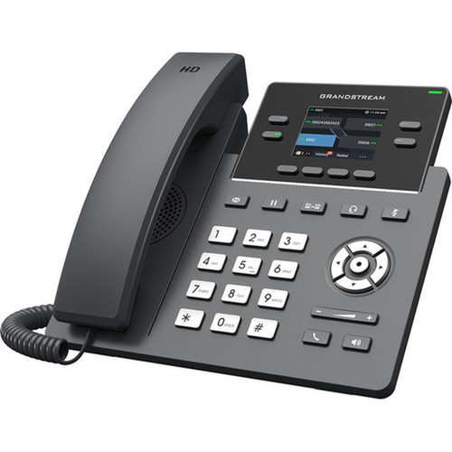 Grandstream GRP2612G IP Phone - Corded - Corded - Wall Mountable Desktop - 4 x Total Line - VoIP - 2 x Network RJ-45 - PoE Ports GRP2612G