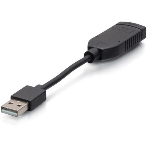C2G USB C to USB A Dongle Adapter Converter - MF - 1 x USB 20 Type A Male - 1 x USB 20 Type C Female - Black C2G30062