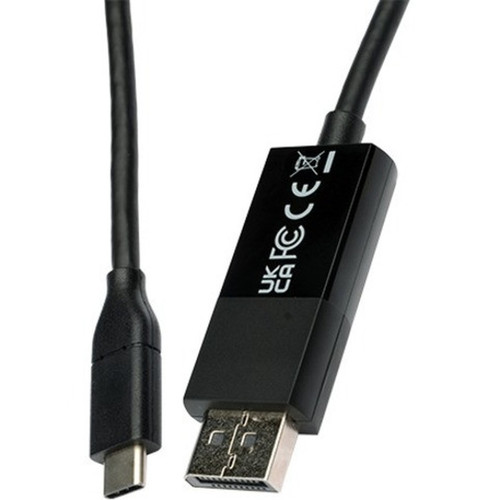 V7 USB-C Male to DisplayPort 12 Male 216 Gbps 4K UHD - 66 ft DisplayPortUSB-C AV Cable for AudioVideo Device Desktop Computer V7UCDP-2M