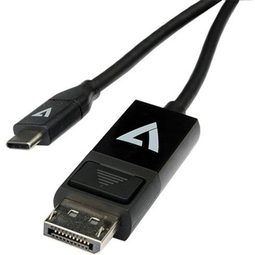 V7 USB-C Male to DisplayPort 12 Male 216 Gbps 4K UHD - 66 ft DisplayPortUSB-C AV Cable for AudioVideo Device Desktop Computer V7UCDP-2M