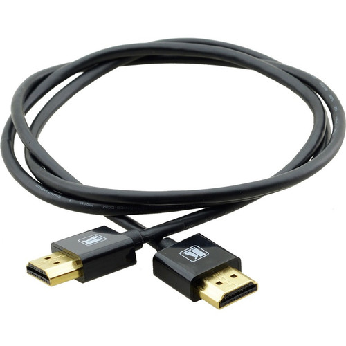Kramer Ultra-Slim High-Speed HDMI Flexible Cable with Ethernet - 10 ft HDMI A/V Cable for TV, DVD Player, Set-top Box, Monitor, Plasma (Fleet Network)