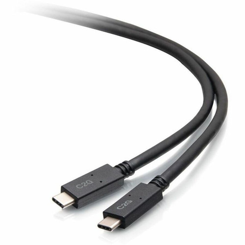 C2G 6ft (1.8m) USB-C&reg; Male to USB-C Male Cable (20V 5A) - USB 3.2 Gen 1 (5Gbps) - 6 ft USB-C Data Transfer Cable for Notebook, - 1 (Fleet Network)