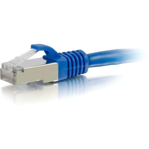 C2G 1ft Cat6 Snagless Shielded STP Ethernet Network Patch Cable - Blue - 1 ft Category 6 Network Cable for Network Device - First 1 00791