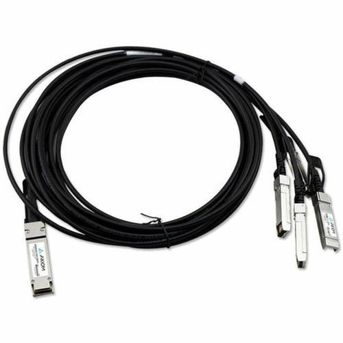 Axiom 40GBASE-CR4 QSFP to 4 10GBASE-CU SFP Passive DAC Cable HP 3m - 98 ft Twinaxial Network Cable for Network Device Router - 1 721064-B21-AX