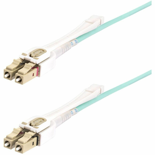 StarTech.com 4m (13ft) LC to LC (UPC) OM4 Multimode Fiber Optic Cable, Push Pull Tabs, 50/125&micro;m, 100G Networks, Bend LSZH - 4m (Fleet Network)