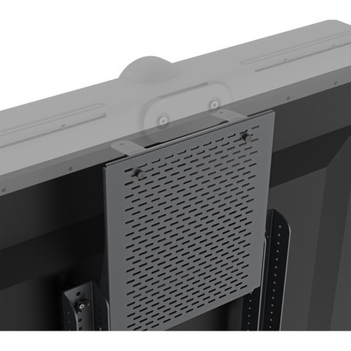 Heckler Design Cart Mount for Video Conferencing Camera Display Cart Mounting Panel - Black Gray H711-BG