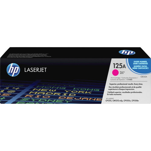 HP 125A (CB543A) Original Toner Cartridge - Single Pack - Laser - Standard Yield - 1400 Pages - Magenta - 1 Each (Fleet Network)