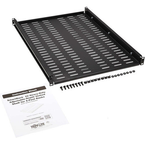 Tripp Lite by Eaton SmartRack SRSHELF4PHDVENT Rack Shelf - For Data Center Server Router Networking - 1U Rack Height x 19 48260 SRSHELF4PHDVENT