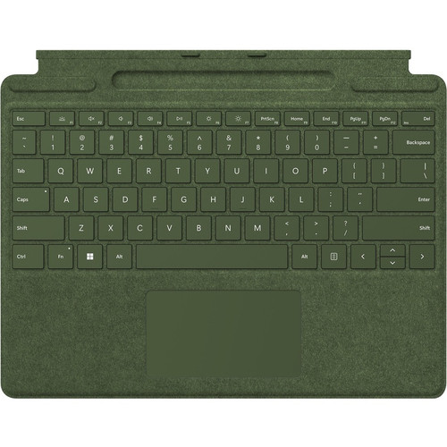 Microsoft Signature Keyboard/Cover Case for 13" Microsoft Surface Pro X, Surface Pro 8, Surface Pro 9 Tablet, Stylus - Forest - - mm) (Fleet Network)