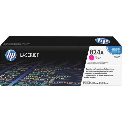 HP 824A (CB383A) Original Toner Cartridge - Single Pack - Laser - 21000 Pages - Magenta - 1 Each (Fleet Network)