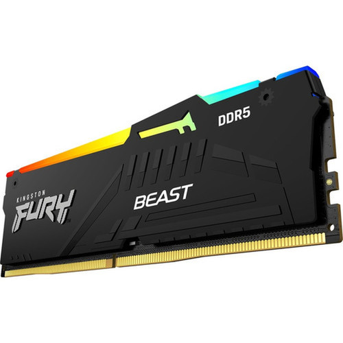 Kingston FURY Beast 32GB DDR5 SDRAM Memory Module - For Desktop PC Motherboard - 32 GB 1 x 32 GB - DDR5 5200PC5-41600 DDR5 SDRAM - KF552C40BBA-32