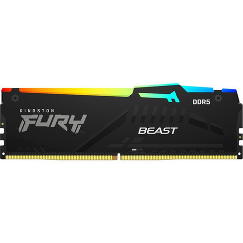 Kingston FURY Beast 16GB 2 x 8GB DDR5 SDRAM Memory Kit - For Desktop PC Motherboard - 16 GB 2 x 8GB - DDR5 5200PC5-41600 DDR5 - KF552C40BBAK2-16