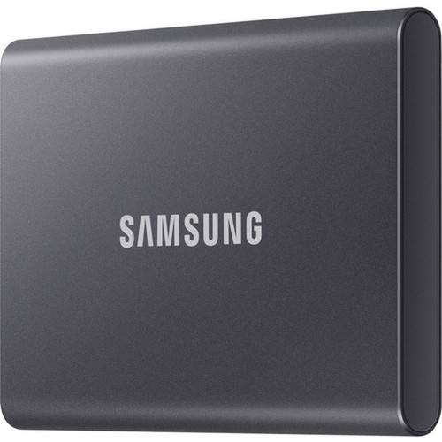 Samsung T7 MU-PC2T0TAM 2 TB Portable Solid State Drive - External - PCI Express NVMe - Titan Gray - Gaming Console Desktop PC - USB MU-PC2T0TAM