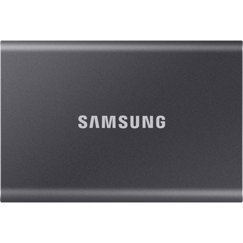 Samsung T7 MU-PC2T0TAM 2 TB Portable Solid State Drive - External - PCI Express NVMe - Titan Gray - Gaming Console Desktop PC - USB MU-PC2T0TAM