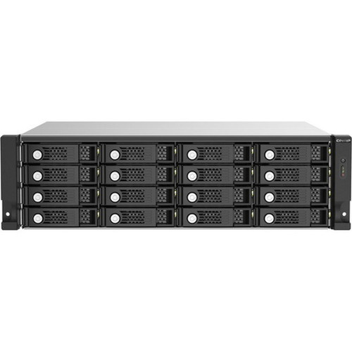 QNAP TL-R1620SEP-RP Drive Enclosure SATA600 - Mini-SAS HD Host Interface - 3U Rack-mountable - Hot Swappable Bays - 16 x HDD - 16 x - TL-R1620SEP-RP-US