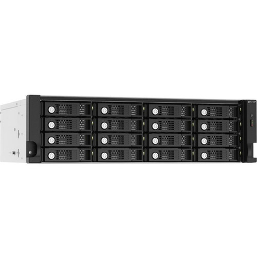 QNAP TL-R1620SEP-RP Drive Enclosure SATA600 - Mini-SAS HD Host Interface - 3U Rack-mountable - Hot Swappable Bays - 16 x HDD - 16 x - TL-R1620SEP-RP-US