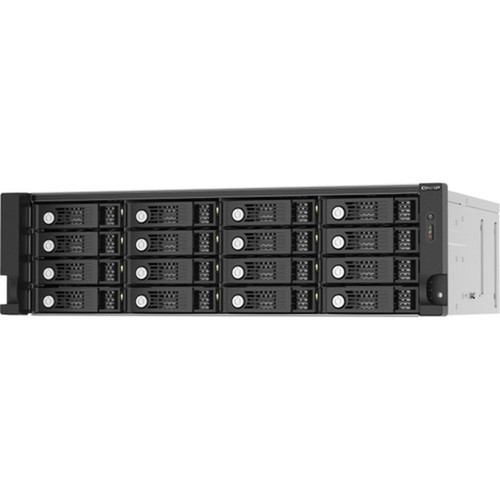 QNAP TL-R1620SEP-RP Drive Enclosure SATA600 - Mini-SAS HD Host Interface - 3U Rack-mountable - Hot Swappable Bays - 16 x HDD - 16 x - TL-R1620SEP-RP-US
