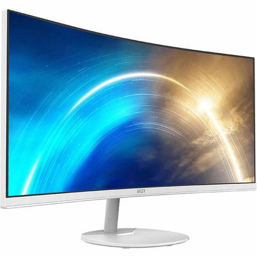 MSI Pro MP341CQW 34" Class UW-QHD Curved Screen LCD Monitor - 21:9 - 34" Viewable - Vertical Alignment (VA) - 3440 x 1440 - 1.07 - - 1 (Fleet Network)