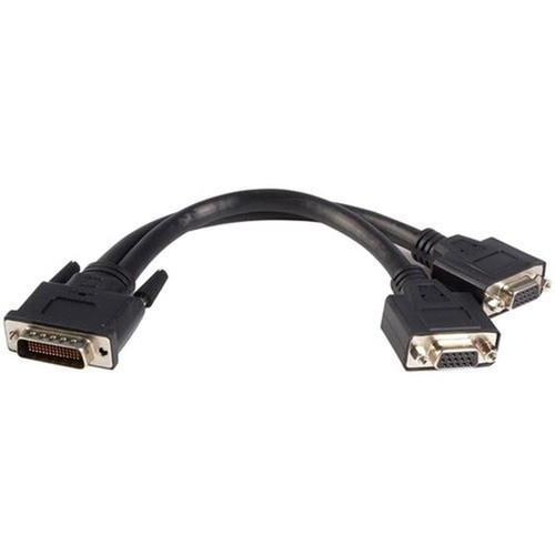 StarTechcom_LFH_59_Male_to_Dual_Female_VGA_DMS_59_Cable_-_HD-15_Female_Video_-_DMS-59_Male_-_8_-_Black_DMSVGAVGA1