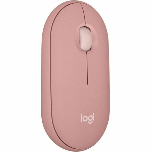 Logitech Pebble 2 M350s Mouse - Optical - Wireless - Bluetooth - Tonal Rose - 4000 dpi - Scroll Wheel - 3 Buttons - Symmetrical 910-007023