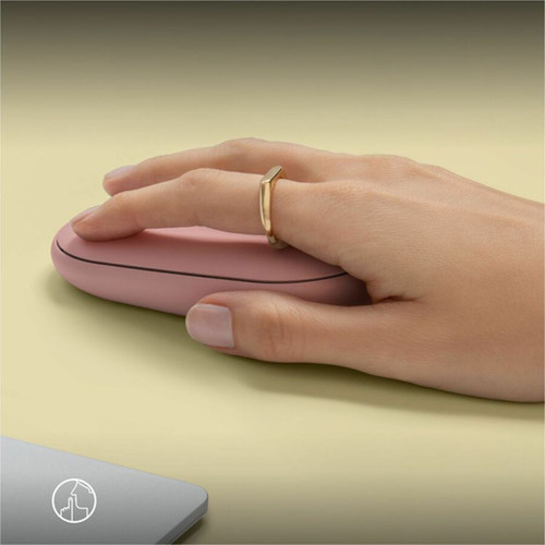 Logitech Pebble 2 M350s Mouse - Optical - Wireless - Bluetooth - Tonal Rose - 4000 dpi - Scroll Wheel - 3 Buttons - Symmetrical 910-007023