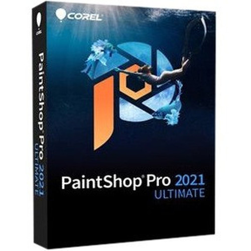 Corel PaintShop Pro 2021 Ultimate - Box Pack - 1 User - Mini Box Packing - Image Editing - French English - PC - Windows Supported PSP2021ULEFMBAM
